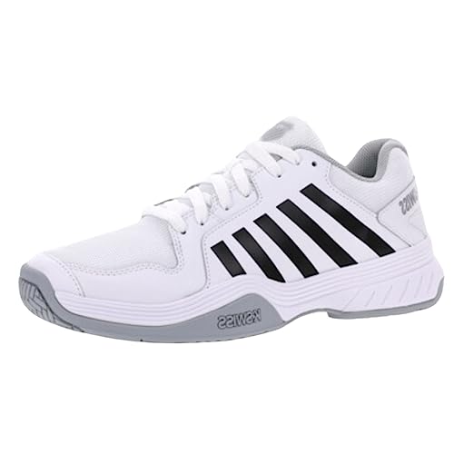 K-Swiss Men's Court Express Pickleball Shoe, White/Highrise/Black, 10 M
