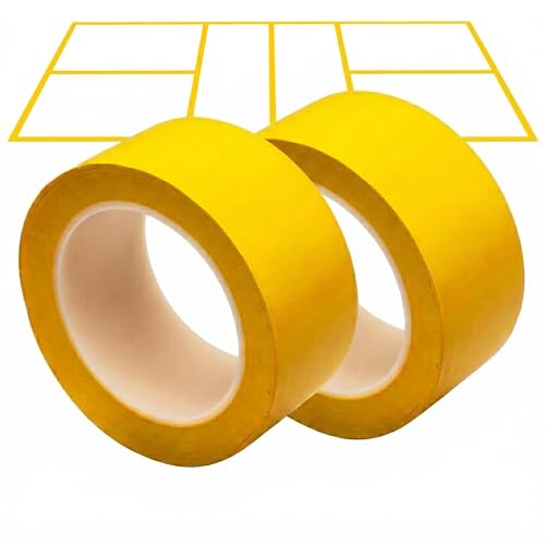 EPICOURT 2-Pack Pickleball Court Tape 2in x 108FT – Temporary Court Marking Kit for Outdoor & Indoor Courts, Floor Tape for Pickleball, Tennis, Badminton, Gym, Non-Reflective