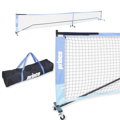 Prince - Full Court Pickleball Net with Wheels for Easy Setup