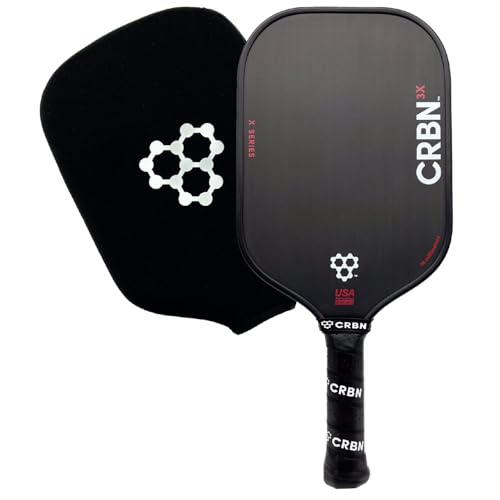 CRBN Pickleball, X Series Power Carbon Fiber Paddle, (3X 14mm)