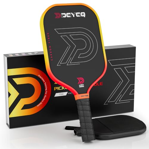 Pickleball Paddle, T700SC Carbon Fiber Surface with Enhanced Spin & Power | Polypropylene Honeycomb Core, Power for Ultimate Spin & Consistency