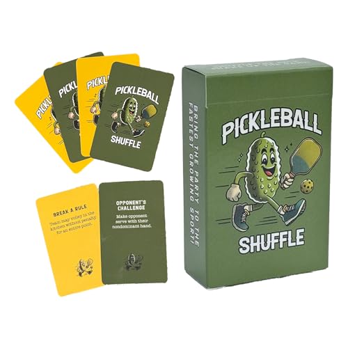 Pickleball Shuffle | The Best On-Court Pickleball Card Game for Friends, Socials, Clinics, Tournaments, Family Reunions & More | Fun for All Levels | Perfect Pickleball Gift