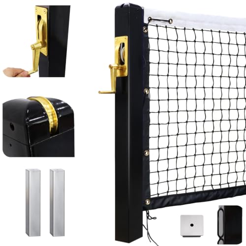 Seliyoo In-Ground Pickleball Net System, 22FT, Permanent Court