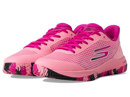 Skechers Women's Viper Court Pro Pickleball Sneaker, Pink, 7.5