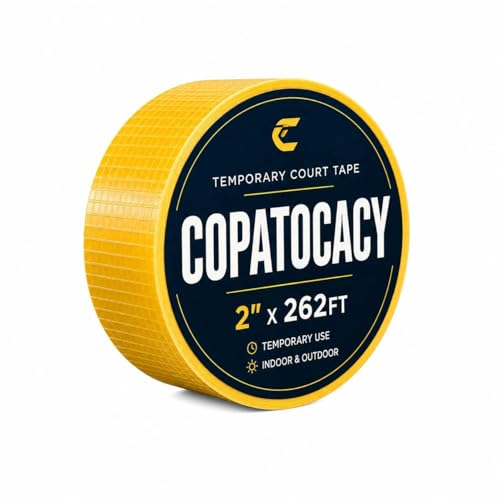 Copatocacy Pickleball Court Tape, 2 in x 262 ft, Temporary Marking