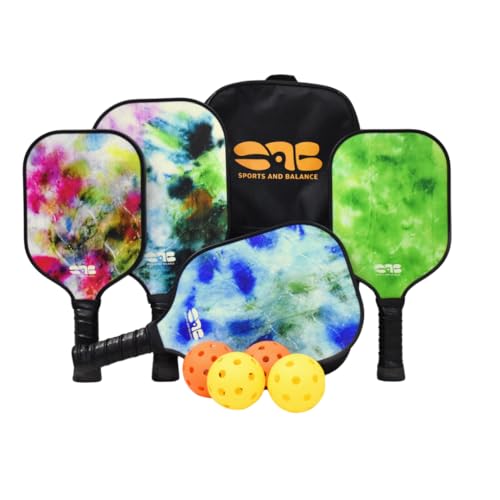 Pickleball Family Set – 2 Adult and 2 Kids Paddles, Balls & Bag – Starter Kit for Men, Women and Children & Great Gift – Ideal for Schools, Clubs & Corporate Events - SAB Sports and Balance