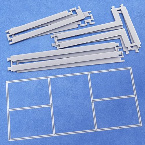 PROGOAL Reusable Full Pickleball Court Stencil Kit for Concrete - 46 Pieces Line Marking Templates with No-Measure Design for Backyard, Driveway, Parking Lot