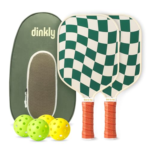 Dinkly Pickleball Paddles Set of 2, USAPA Approved Pickleball Rackets