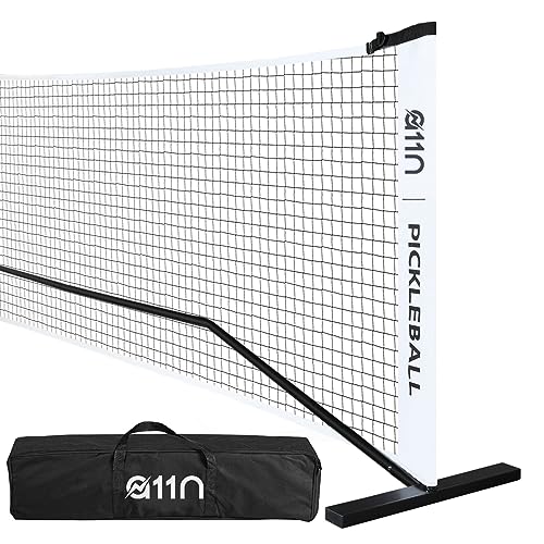 A11N SPORTS Portable Pickleball Net System, Designed for All Weather Conditions with Steady Metal Frame and Strong PE Net, Regulation Size Net with Carrying Bag