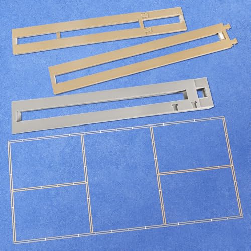PROGOAL Reusable Full Pickleball Court Stencil Kit for Concrete - 46 Pieces Line Marking Templates with No-Measure Design for Backyard, Driveway, Parking Lot