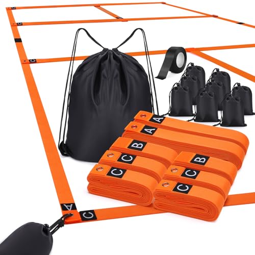 TOBWOLF Pickleball Court Marking Kit, Portable Temporary Court Line Markers