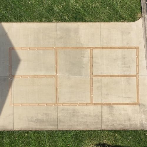 Murray Sporting Goods Premium Pickleball Court Marking Kit | Cardboard Stencil Paint Kit for Driveway, Asphalt or Concrete - Regulation Backyard Pickleball Court Kit — Manufacturer product photo